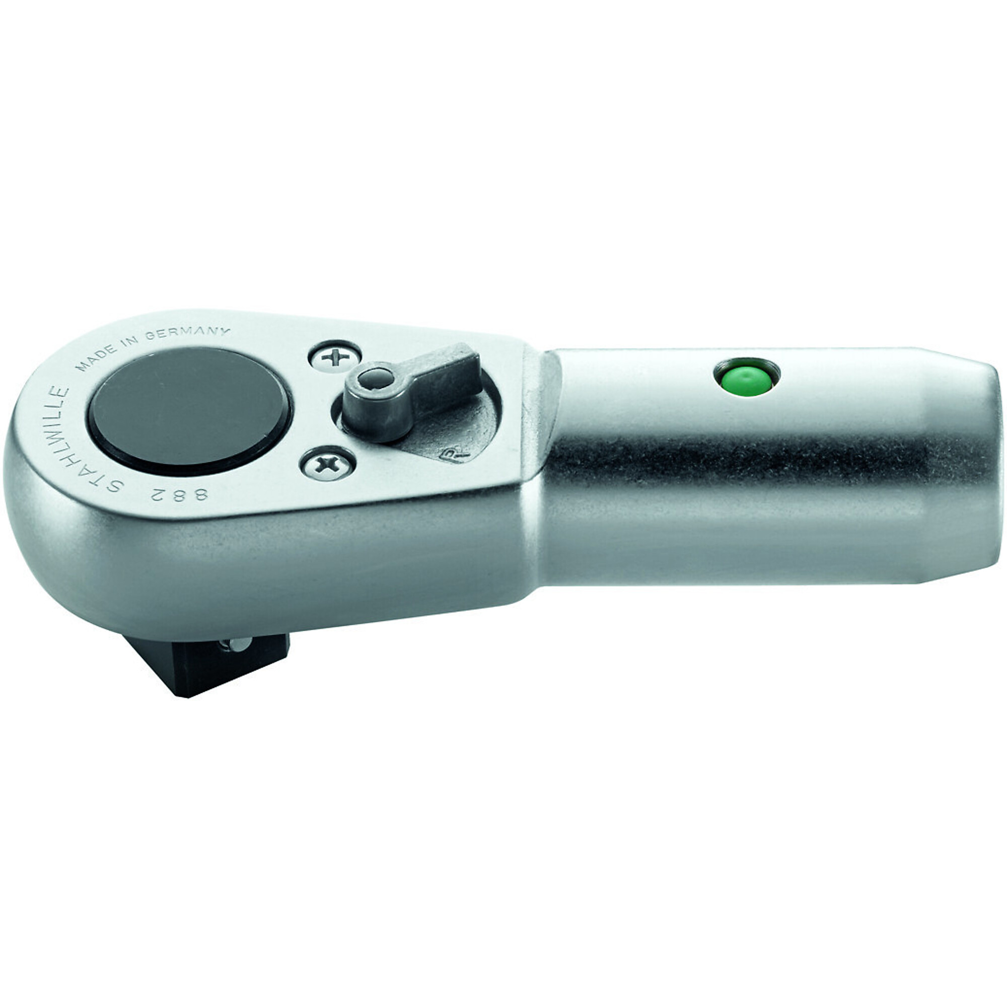Stahlwille Ratchet Head — 1in. External Square Drive, 36 Teeth, QuickRelease Safety Lock, Model# 882